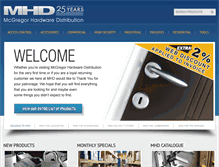 Tablet Screenshot of mcgregor-hardware.com
